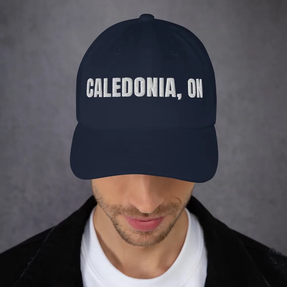 Caledonia, ON Dad Cap in Navy