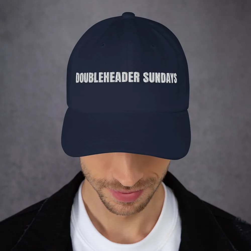 Doubleheader Sundays Dad Cap in Navy