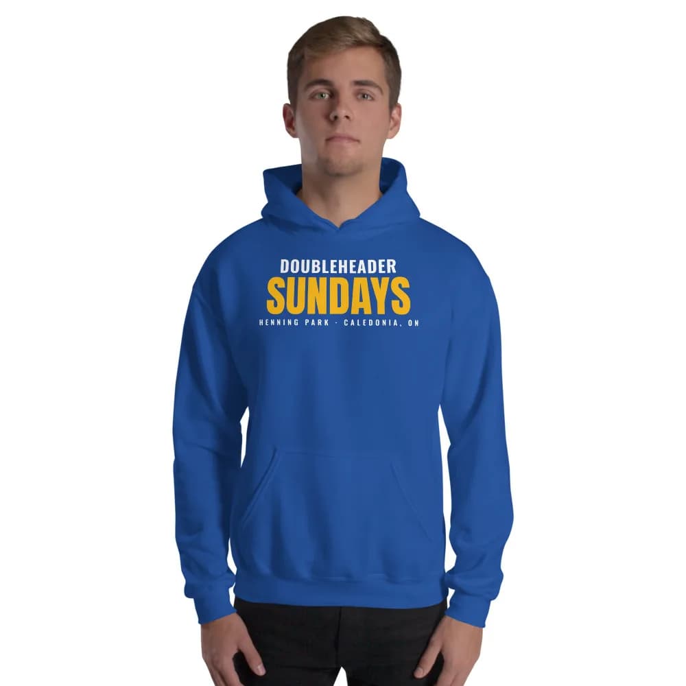 Doubleheader Sundays Hoodie in Royal