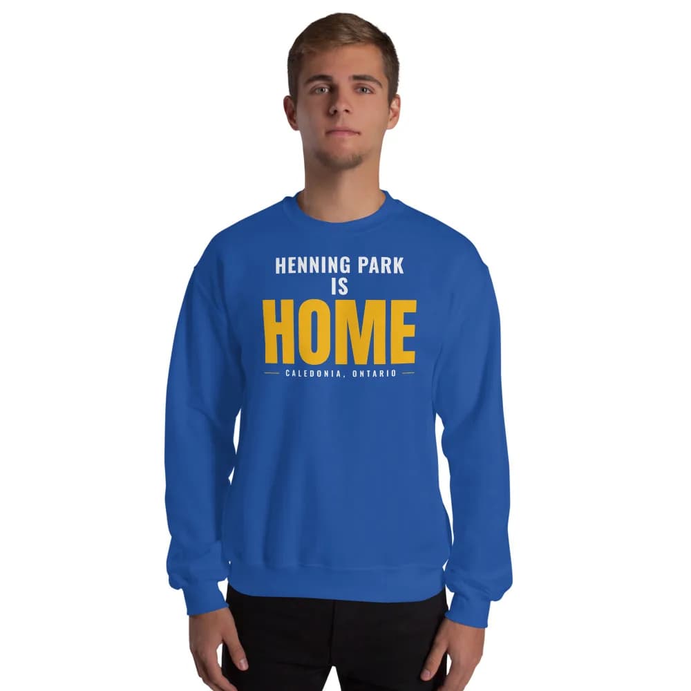 Henning Park Is Home Crewneck in Royal