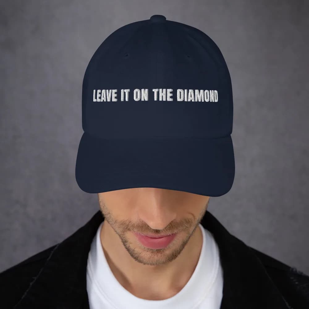 Leave It on the Diamond Dad Cap in Navy